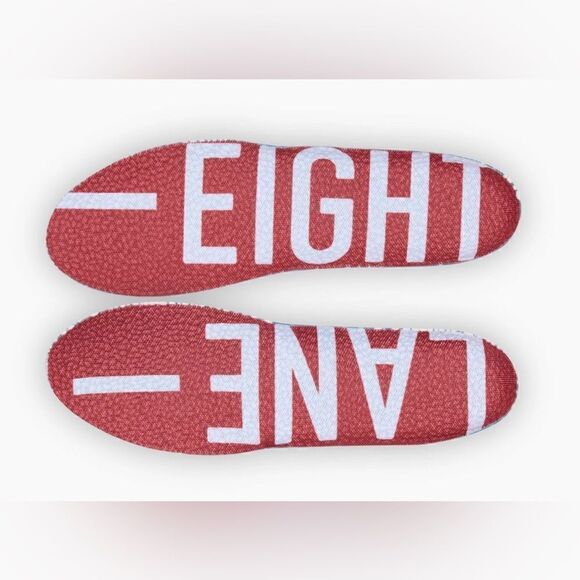 NWT Lane Eight Unisex Relay Trainer Athletic Tennis Shoe - Cream Tan -Size W 7 - Picture 7 of 10